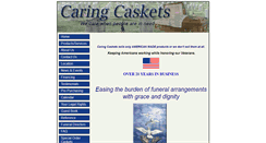 Desktop Screenshot of caringcaskets.com